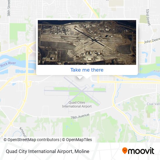 Mapa de Quad City International Airport