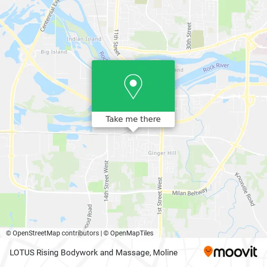 LOTUS Rising Bodywork and Massage map