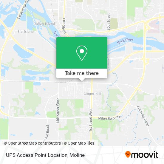 Mapa de UPS Access Point Location