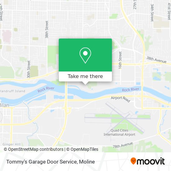 Tommy's Garage Door Service map