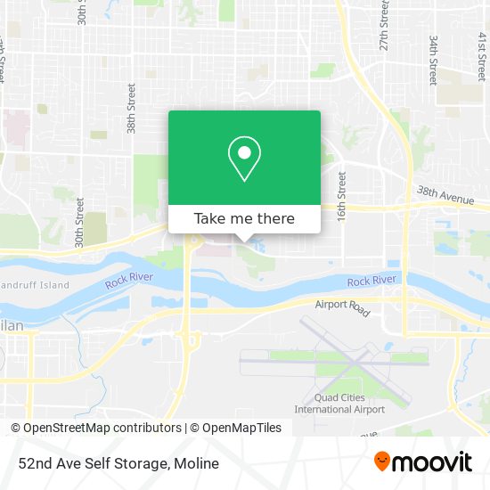 52nd Ave Self Storage map