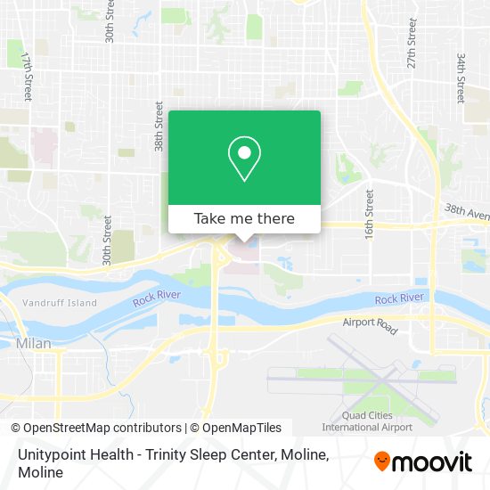 Unitypoint Health - Trinity Sleep Center, Moline map