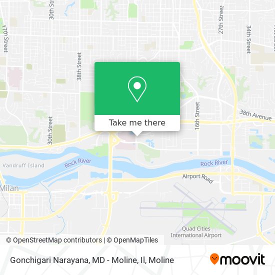 Gonchigari Narayana, MD - Moline, Il map