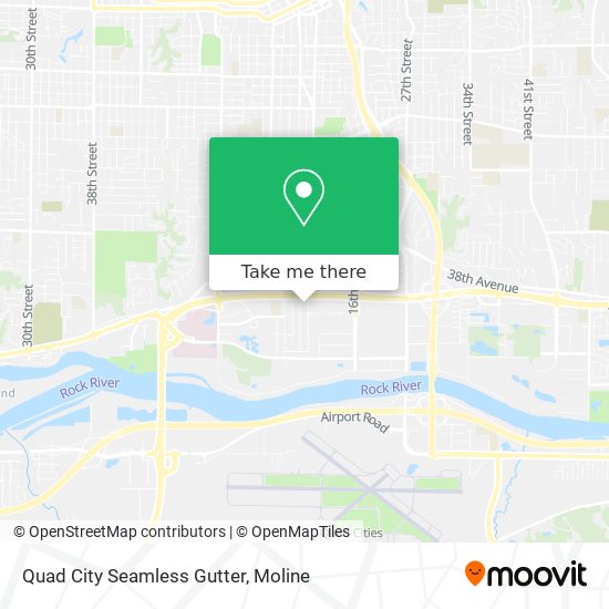 Quad City Seamless Gutter map