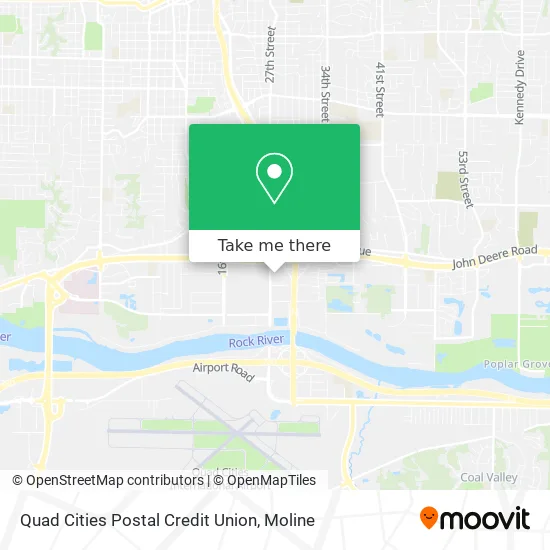 Quad Cities Postal Credit Union map