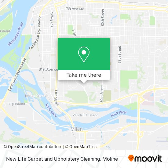 Mapa de New Life Carpet and Upholstery Cleaning