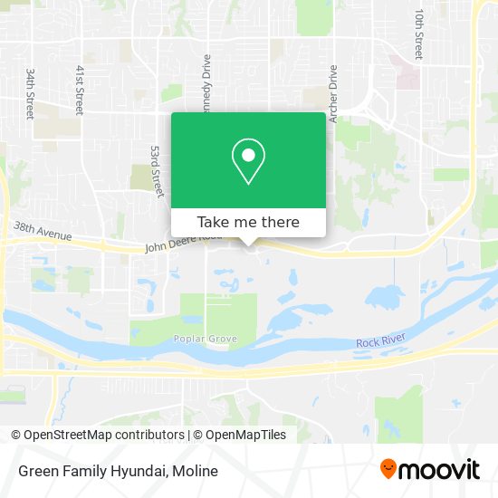 Green Family Hyundai map