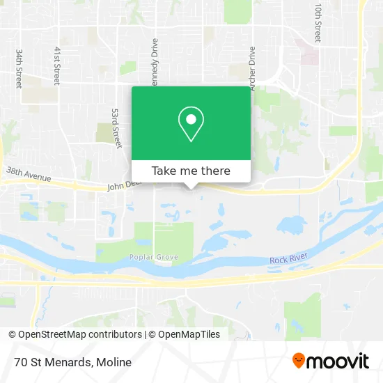 70 St Menards map