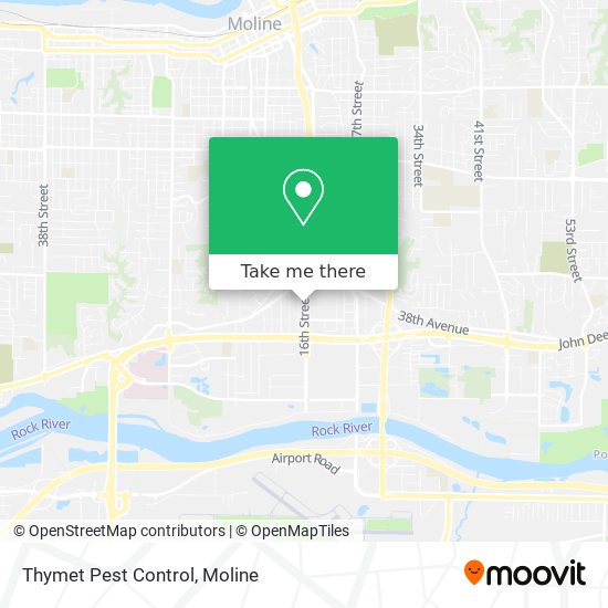 Thymet Pest Control map