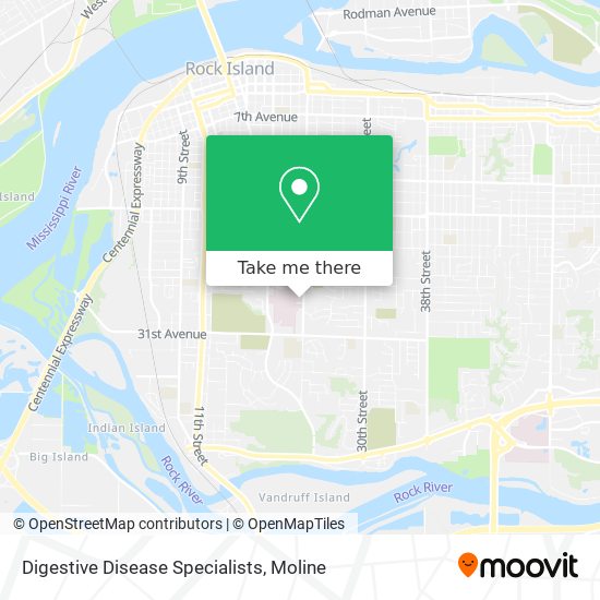 Digestive Disease Specialists map