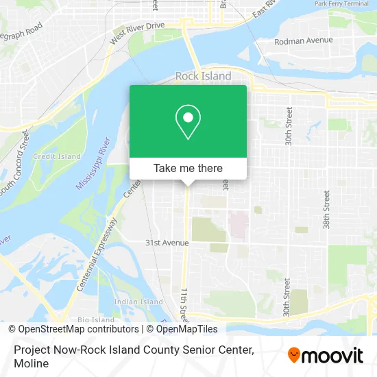 Project Now-Rock Island County Senior Center map