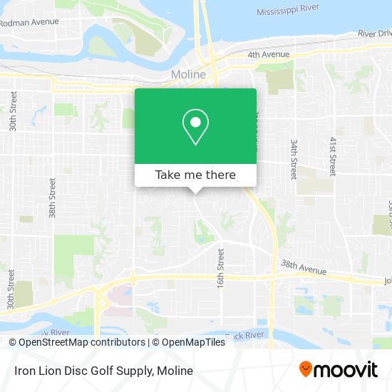 Iron Lion Disc Golf Supply map
