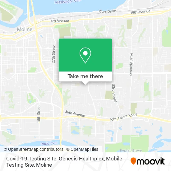 Covid-19 Testing Site: Genesis Healthplex, Mobile Testing Site map