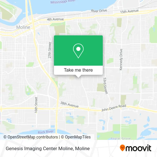 Genesis Imaging Center Moline map
