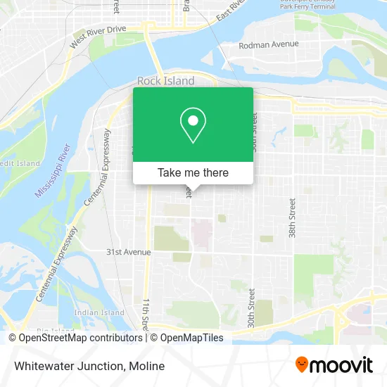 Whitewater Junction map