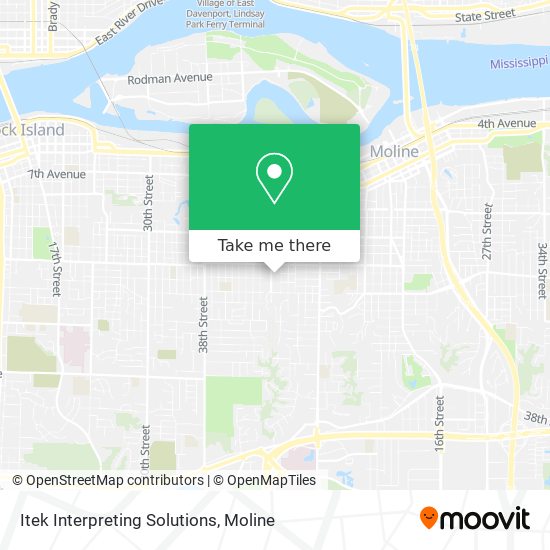 Itek Interpreting Solutions map