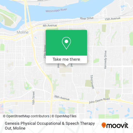 Genesis Physical Occupational & Speech Therapy Out map