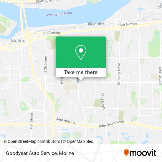 Mapa de Goodyear Auto Service