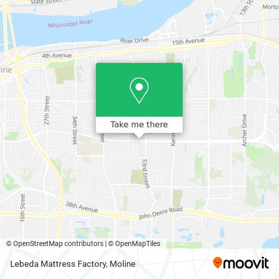 Lebeda Mattress Factory map