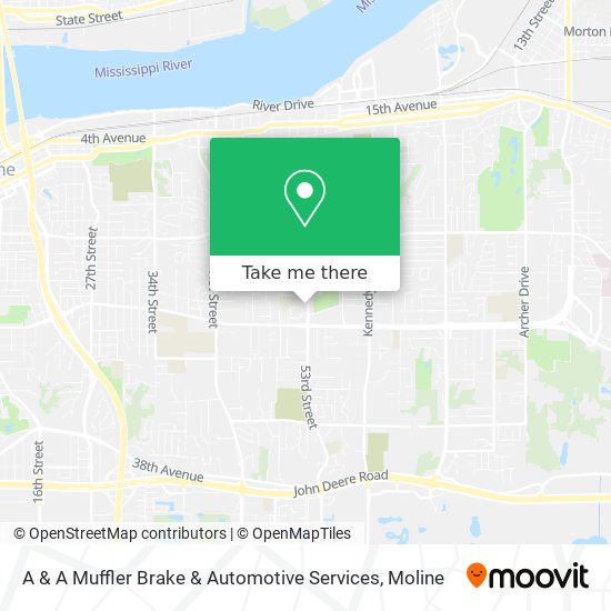 A & A Muffler Brake & Automotive Services map