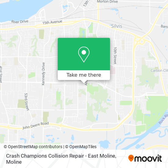 Crash Champions Collision Repair - East Moline map