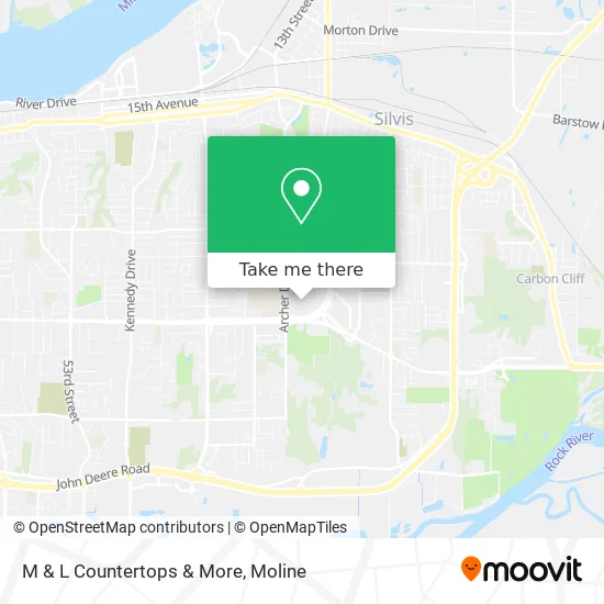 M & L Countertops & More map