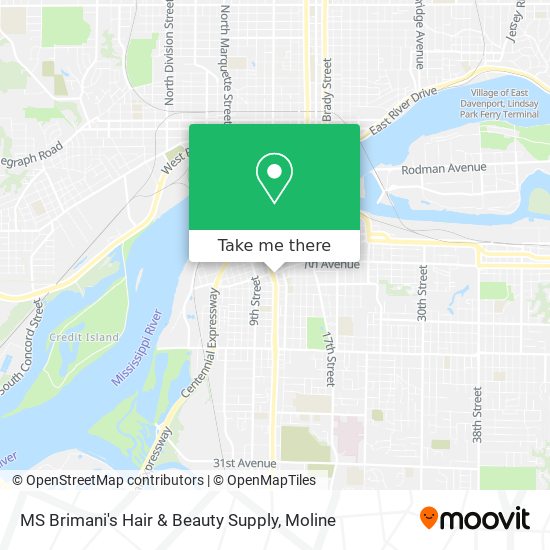 MS Brimani's Hair & Beauty Supply map