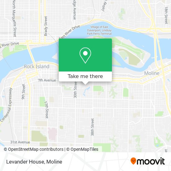 Levander House map