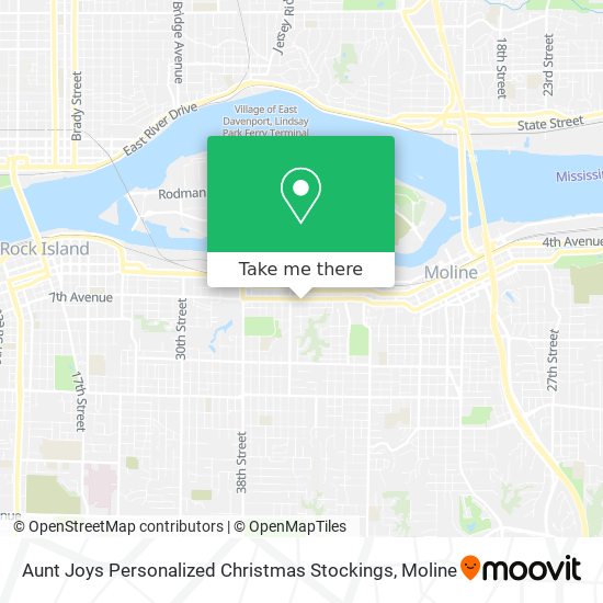 Aunt Joys Personalized Christmas Stockings map