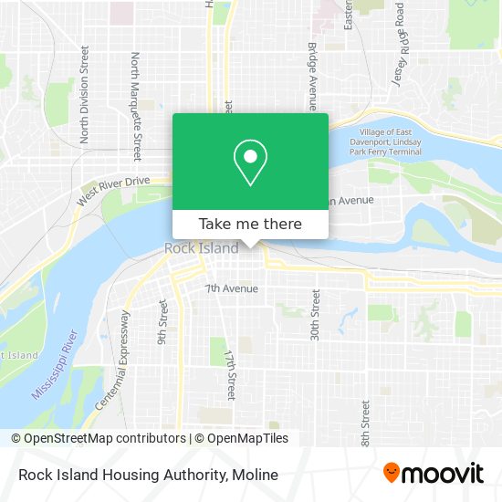 Rock Island Housing Authority map