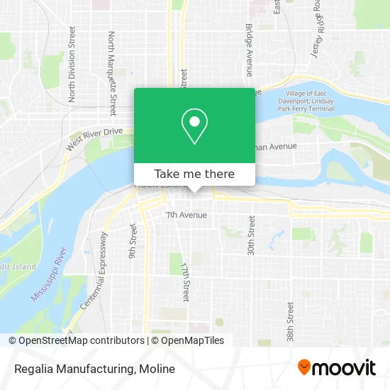 Regalia Manufacturing map
