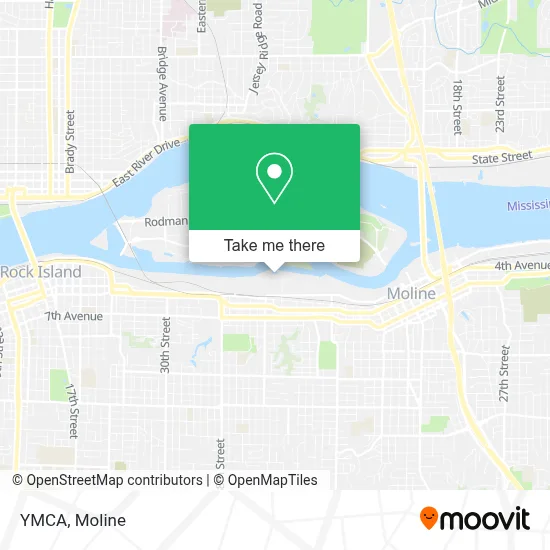 YMCA map