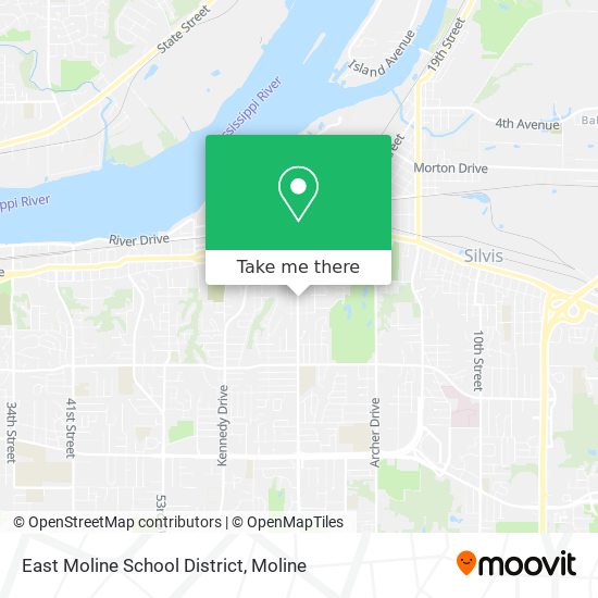 East Moline School District map