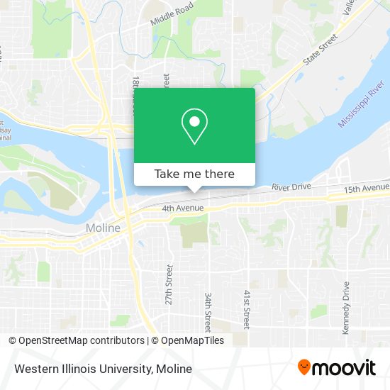 Mapa de Western Illinois University