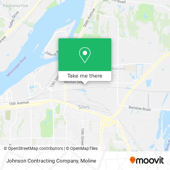 Johnson Contracting Company map