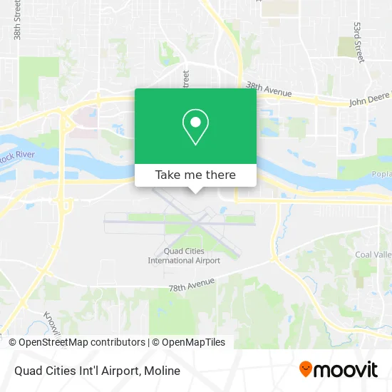 Quad Cities Int'l Airport map