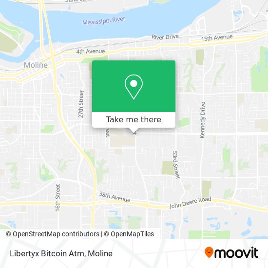 Mapa de Libertyx Bitcoin Atm