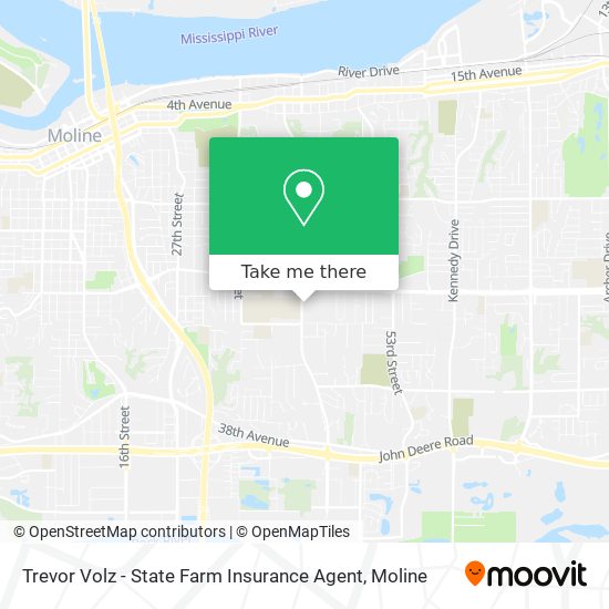 Mapa de Trevor Volz - State Farm Insurance Agent