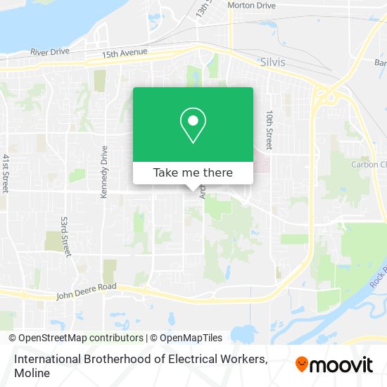 International Brotherhood of Electrical Workers map