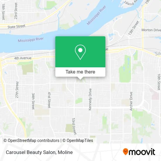 Carousel Beauty Salon map