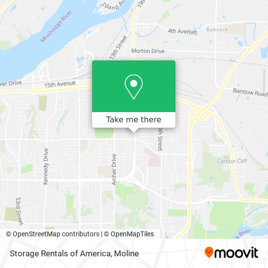 Storage Rentals of America map