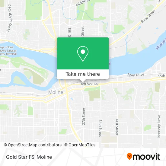Gold Star FS map