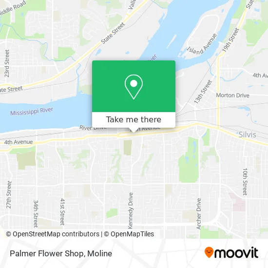 Palmer Flower Shop map