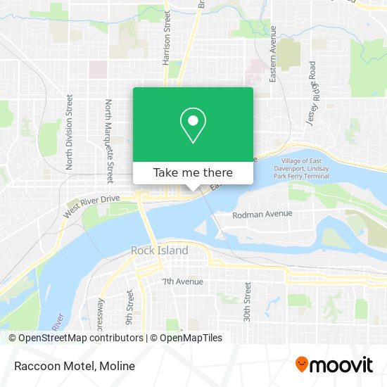 Raccoon Motel map