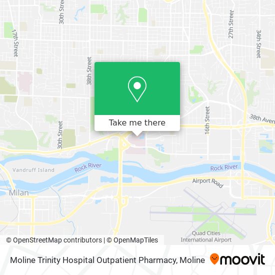 Moline Trinity Hospital Outpatient Pharmacy map