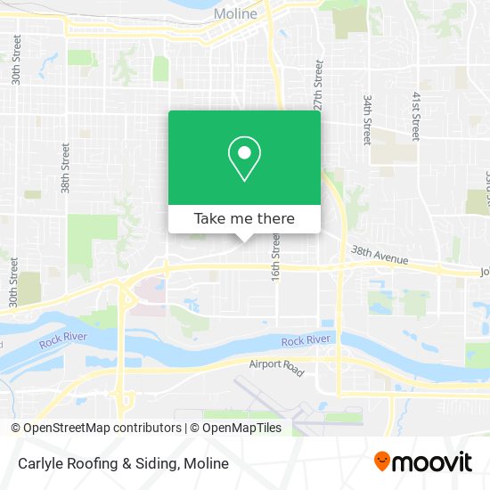 Mapa de Carlyle Roofing & Siding