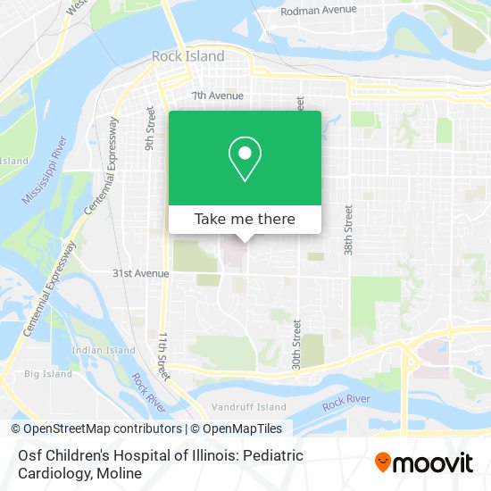 Mapa de Osf Children's Hospital of Illinois: Pediatric Cardiology