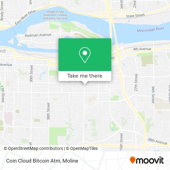 Mapa de Coin Cloud Bitcoin Atm