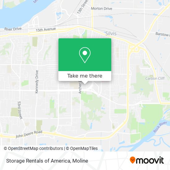 Storage Rentals of America map