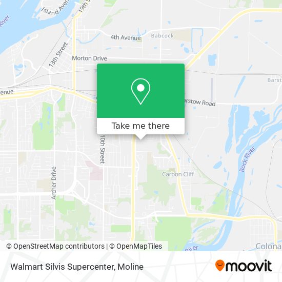 Walmart Silvis Supercenter map